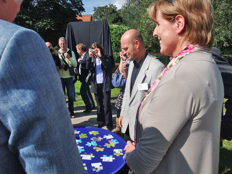Feestelijke opening fietspad Halfweg - Raasdorperweg 15 sept. 2011. foto: Rietje Doeven,